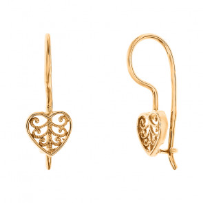 Earrings with loop lock с0668